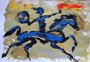 De Vurige Blauwe Ruiter