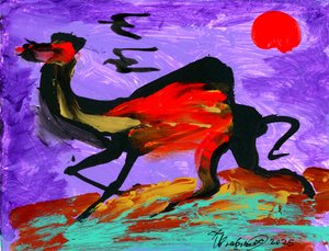 "Kameel en vogels"