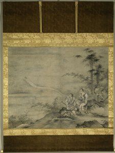 Genii Gama Sennin en Tekkai Sennin, tweede helft van de 16e eeuw door Kano, Motonobu