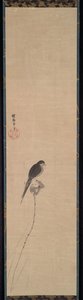 Vogel op een Lotusknop, 1600s door Kanō Tan’yū