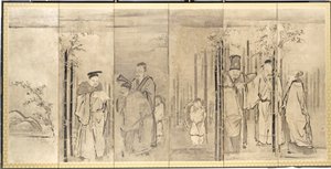Zeven Wijzen van het Bamboebos door Kanō Tan’yū