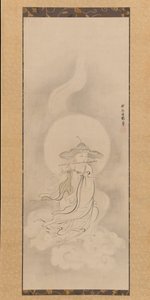 Jizo Bosatsu Speelt een Fluit, midden 17e eeuw door Kanō Tan’yū