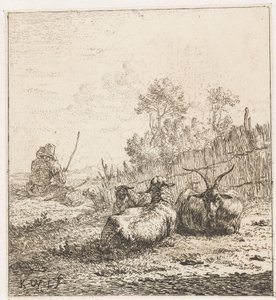 Geit en twee schapen