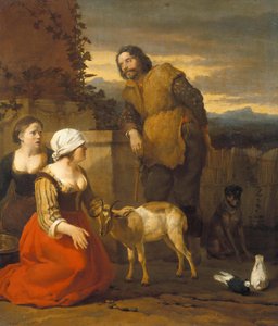 De zieke geit door Karel Dujardin