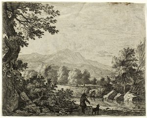 Man met een hond door Karel Dujardin