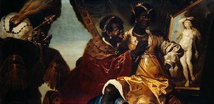Hydaspes en Persina voor een schilderij van Andromeda