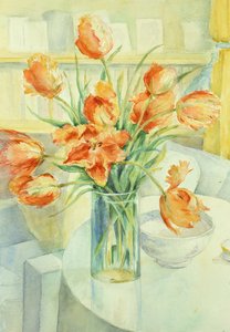 Tulpen van de Kunstenaar in de Tekenruimte door Karen Armitage