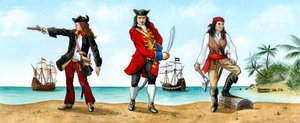 Anne Bonny, John Calico Jack Rackam en Mary Read, 18e Eeuwse Piraten