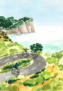 Fietsavontuur langs de kust door Karen Menzenbach