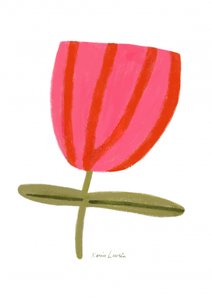 Moderne roze bloem
