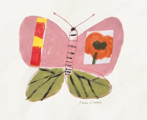 Roze vlinderpapaver