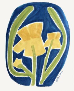 Levendige gele bloemen