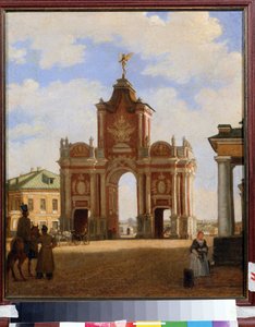 De rode poort in Moskou