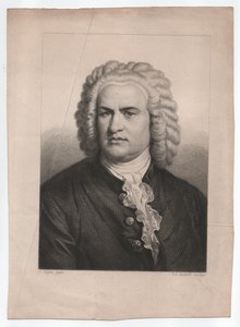 Johann Sebastian Bach (1685-1750) (ca. 1850, gravure)