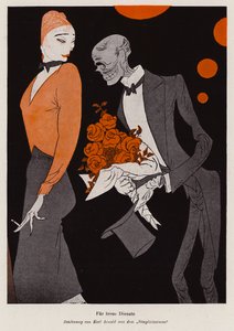 Voor trouwe dienst - de gevolgen van syfilis (kleurenlitho)