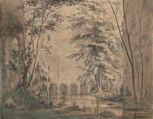Overstroomde Ruïnes van een Klooster