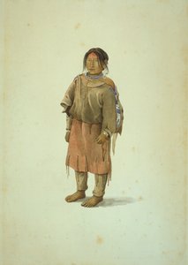 Blackfeet meisje door Karl Bodmer
