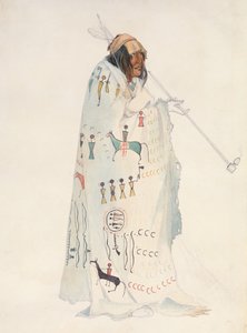 Piegan Blackfeet Man door Karl Bodmer