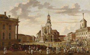Oude markt van Potsdam en St. Nikolai kerk