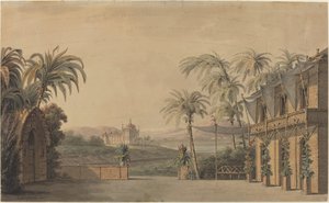 Turks Toneelontwerp door Karl Ferdinand Langhans