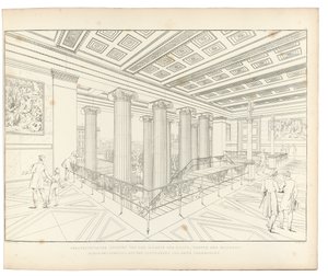 Altes Museum Berlijn: Uitzicht op de trap, 1852