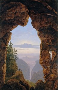 Poort in de Rotsen, 1818 door Karl Friedrich Schinkel