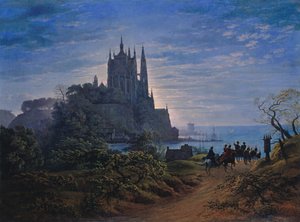 Gotische Kerk op een Rots bij de Zee, 1815