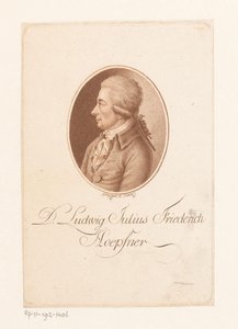 Portret van Ludwig Höpfner door Karl Goepfert