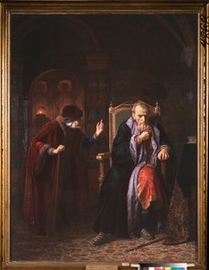Tsaar Ivan IV de Verschrikkelijke (1530-1584) en zijn voedster - Schilderij van Karl Bogdanovich Wenig (1830-1908) door Karl Gottlieb Wenig