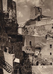 Mar Saba, Toren van Eudoxia en Klooster door Karl Grober