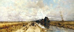 Weg langs het kanaal door Karl Heffner