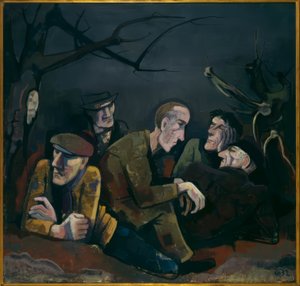 werklozen door Karl Hofer