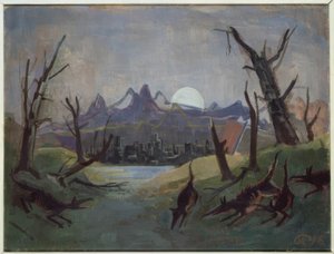 Slechte nacht door Karl Hofer