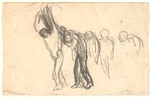 Compositieschets: enkele mensen dragen een dode?