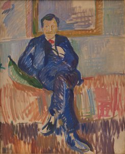 Portret van de schilder Karl Schou
