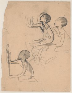 Studies voor "Jongen die plant" ("Hoppat") door Karl Isakson