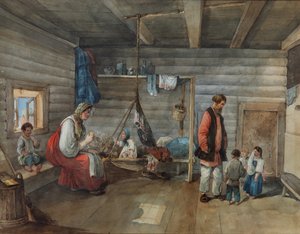 In een dorpshuis, 1841