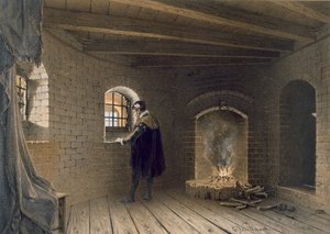 Gevangenis van Hertog Jan, zoon van Gustaaf I, in Gripsholm, na de Afzetting van Erik door Karl Johann Billmark