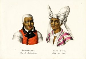 Tammeamea 1e - Koning van Hawaï, 1824