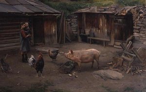 De Boerderij door Karl K. Uchermann