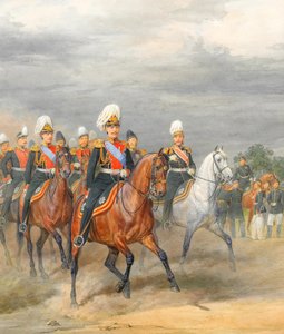 Officieren Van Het Cavalerie Bereden Regiment door Karl Karlovich Piratsky