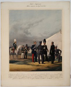 Pioniers, invaliden en gendarmes van het Keizerlijke Garde Korps, 1867 door Karl Karlovich Piratsky