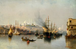 Uitzicht op Constantinopel vanaf de Gouden Hoorn