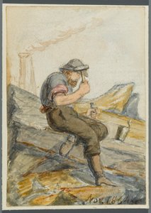 Steenwerker, 1864 door Karl L.H. Mueller