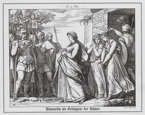 Thusnelda in Romeinse gevangenschap door Karl Ludwig Adolf Ehrhardt