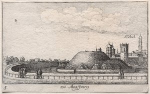 Amoenissimae aliquot locorvm...: Plaat 5, Augsburg door Karl Ludwig Bernhard Buchhorn