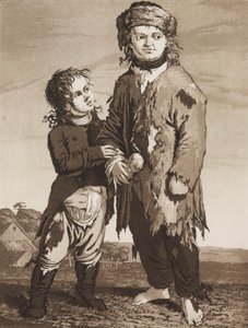 De jonge bedelaars door Karl Ludwig Bernhard Buchhorn