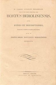 Hortus Berolinensis door Karl Ludwig Willdenow