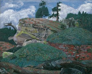 Landschap met Rotsen door Karl Mediz
