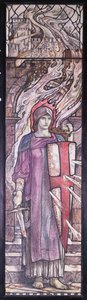 Moed: Ontwerp voor glas-in-lood in All Saints Church, Eastchurch, Isle of Sheppey, ca. 1912